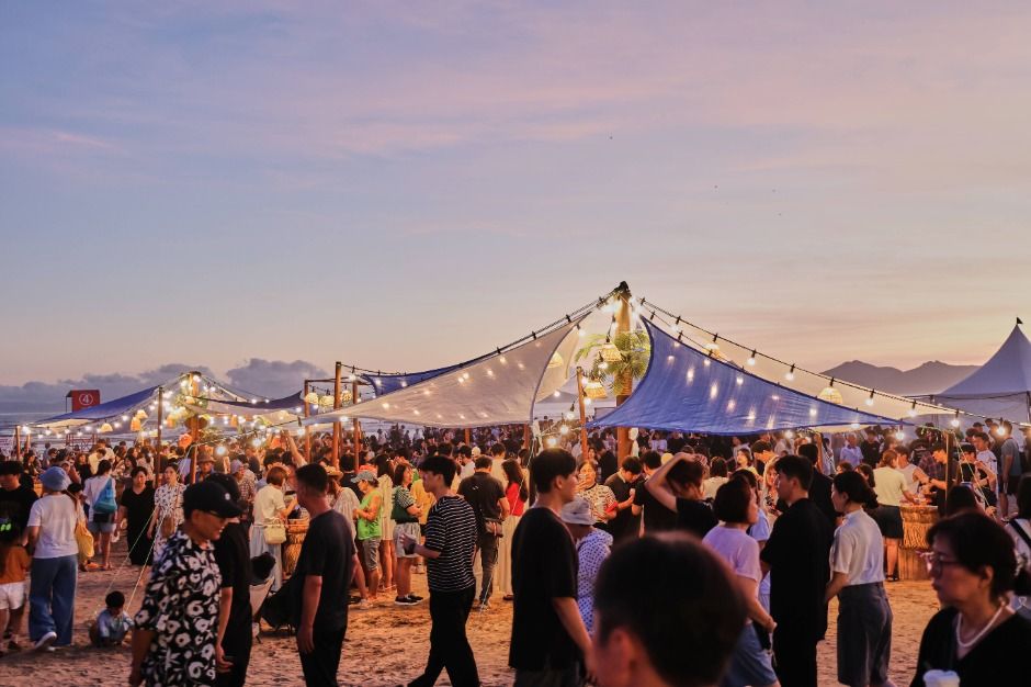 Busan Sea Festival concert at the beach