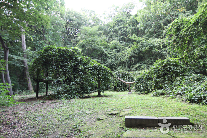 Changdeokgung Palace grounds with traditional Korean architecture