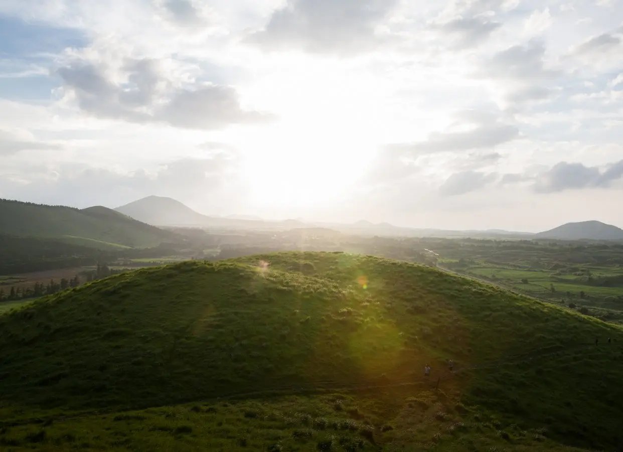 East Jeju Yongnuni Oreum landscape